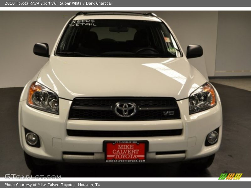 Super White / Dark Charcoal 2010 Toyota RAV4 Sport V6