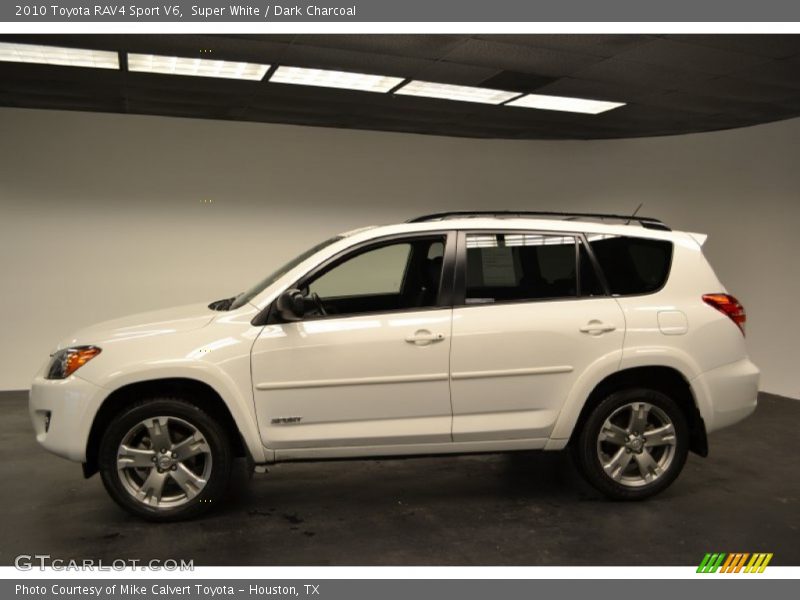 Super White / Dark Charcoal 2010 Toyota RAV4 Sport V6