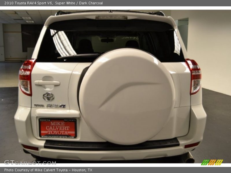 Super White / Dark Charcoal 2010 Toyota RAV4 Sport V6