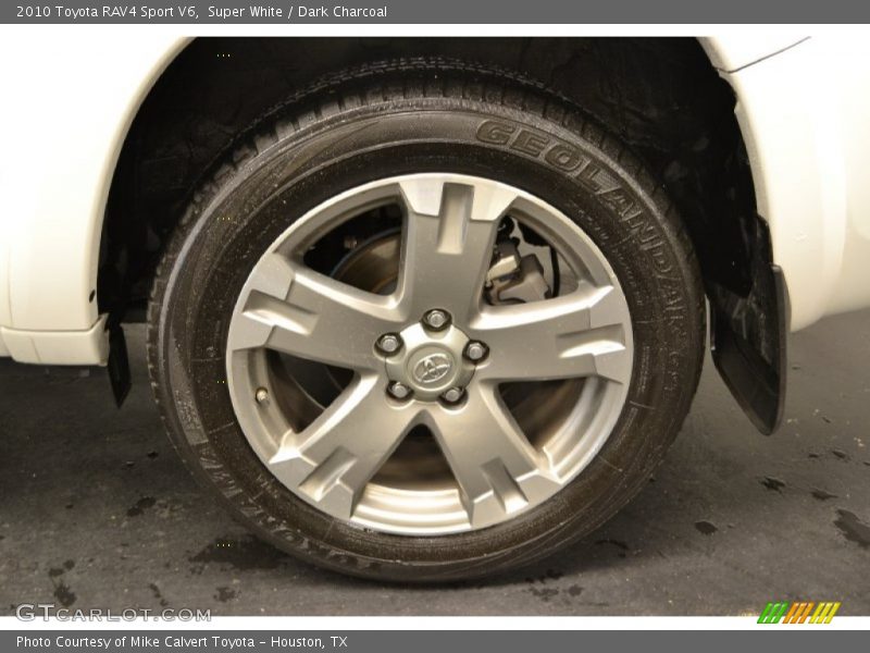 Super White / Dark Charcoal 2010 Toyota RAV4 Sport V6