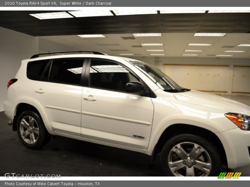 Super White / Dark Charcoal 2010 Toyota RAV4 Sport V6