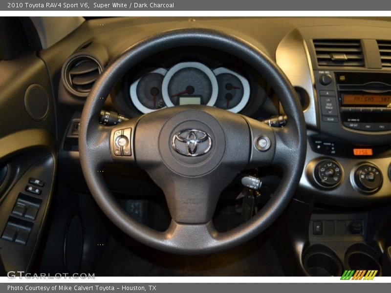 Super White / Dark Charcoal 2010 Toyota RAV4 Sport V6