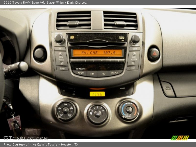 Super White / Dark Charcoal 2010 Toyota RAV4 Sport V6