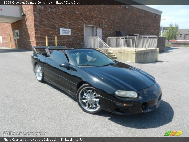 Black / Dark Grey 1998 Chevrolet Camaro Convertible
