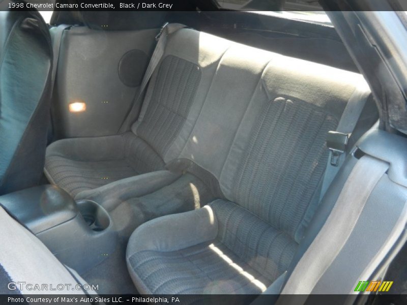 Rear Seat of 1998 Camaro Convertible