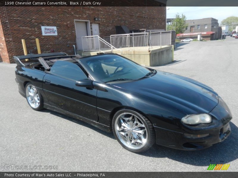 Black / Dark Grey 1998 Chevrolet Camaro Convertible