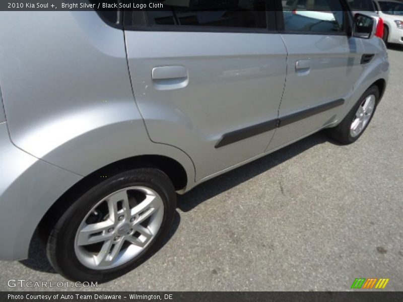 Bright Silver / Black Soul Logo Cloth 2010 Kia Soul +