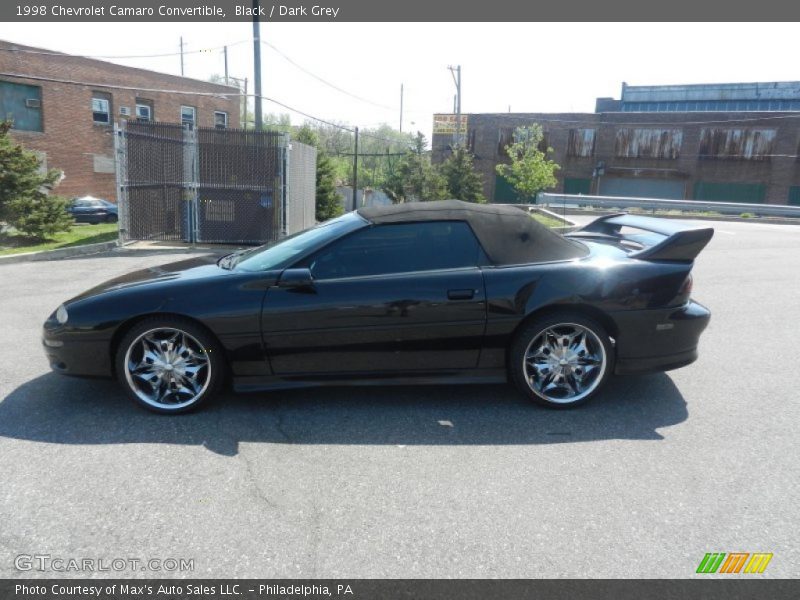 Black / Dark Grey 1998 Chevrolet Camaro Convertible