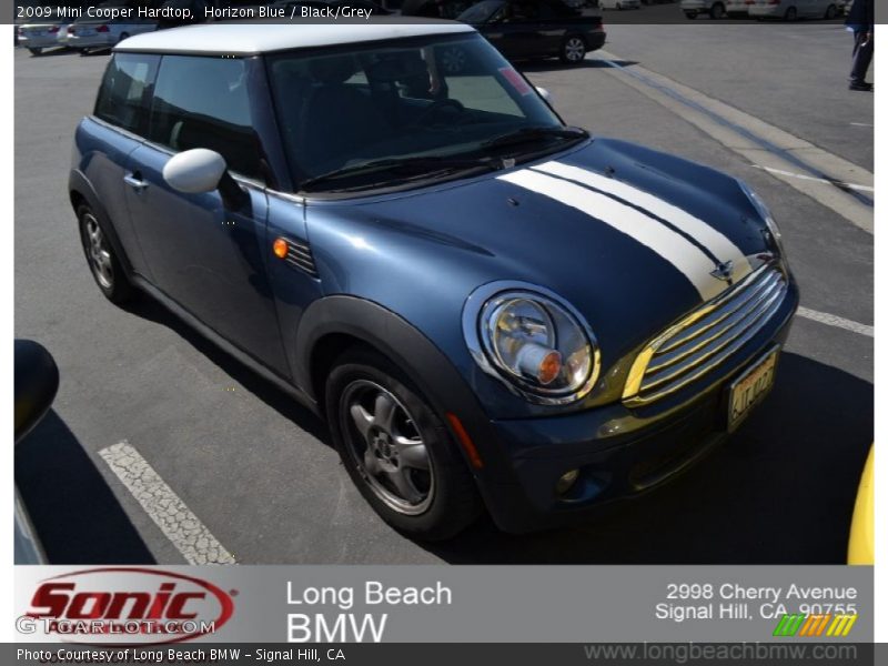 Horizon Blue / Black/Grey 2009 Mini Cooper Hardtop