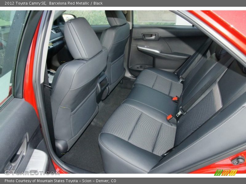 Barcelona Red Metallic / Black 2012 Toyota Camry SE