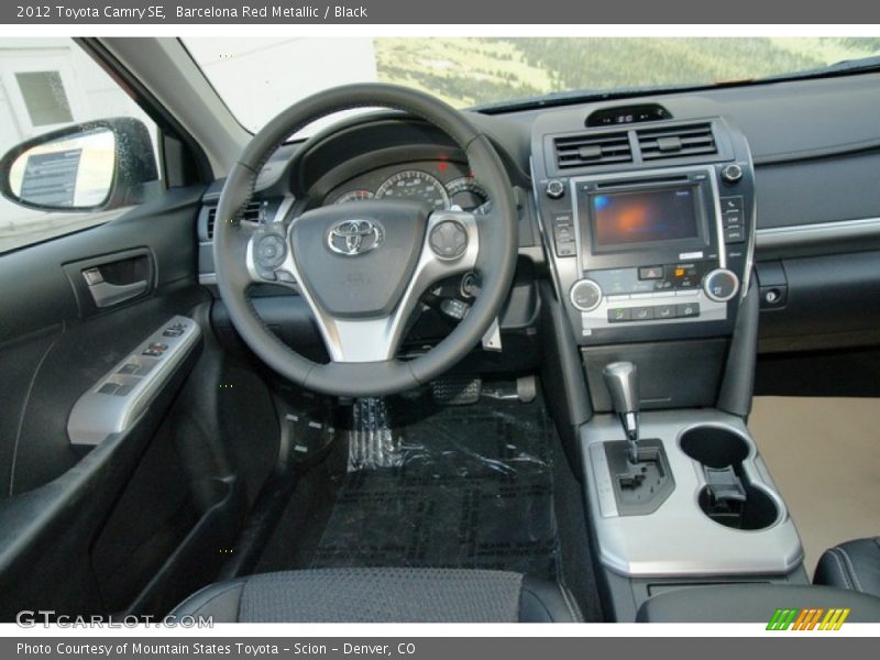Barcelona Red Metallic / Black 2012 Toyota Camry SE