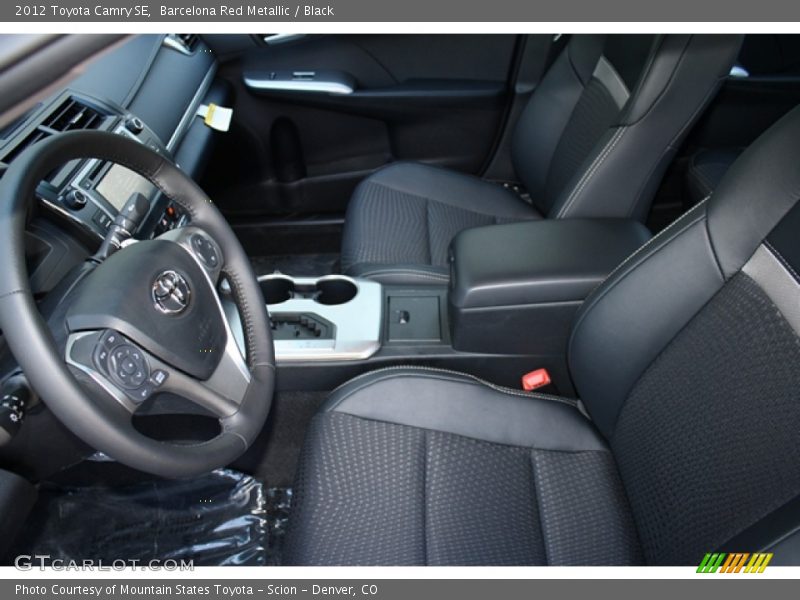 Barcelona Red Metallic / Black 2012 Toyota Camry SE
