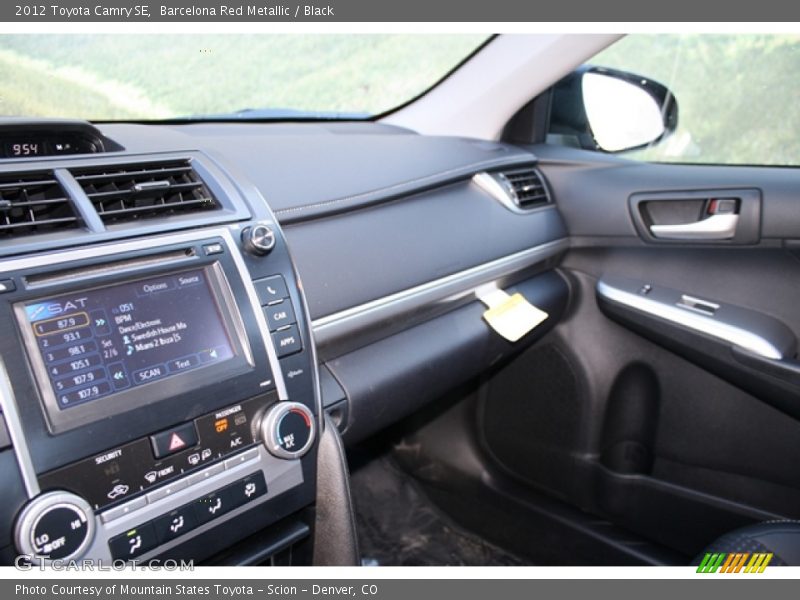 Barcelona Red Metallic / Black 2012 Toyota Camry SE