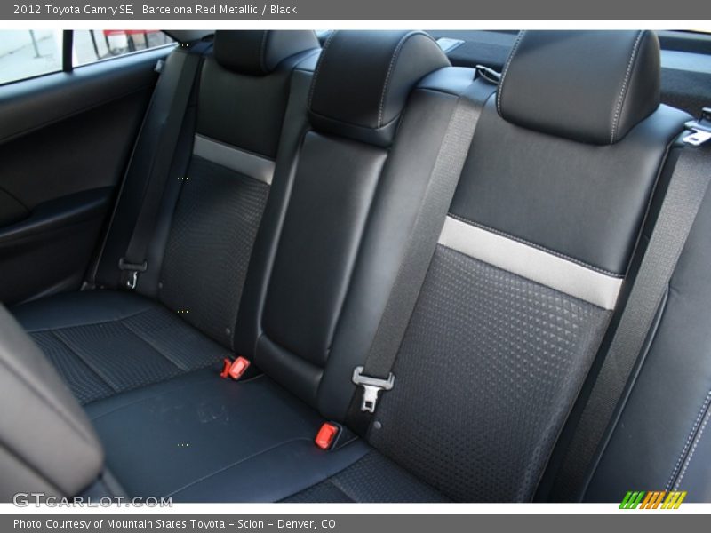 Barcelona Red Metallic / Black 2012 Toyota Camry SE