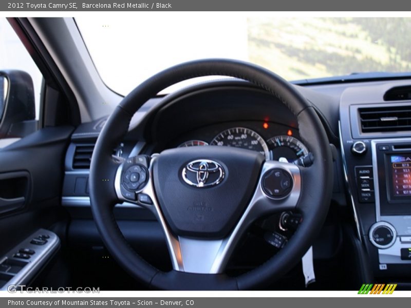 Barcelona Red Metallic / Black 2012 Toyota Camry SE