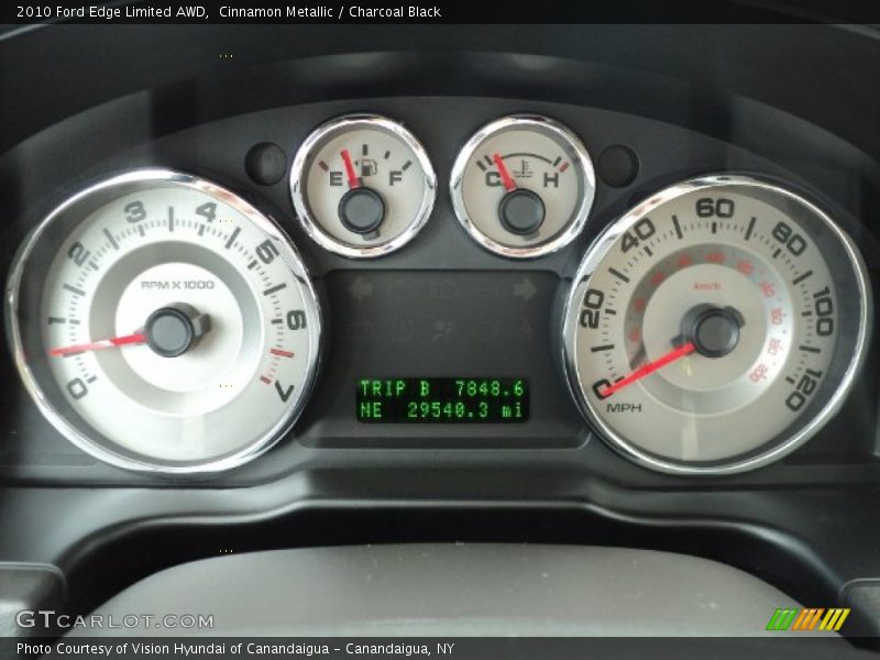 Cinnamon Metallic / Charcoal Black 2010 Ford Edge Limited AWD