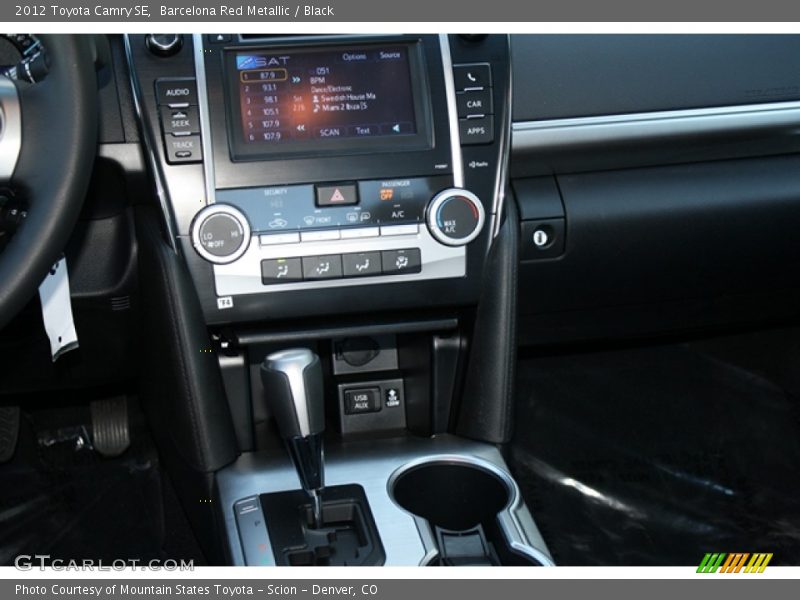 Barcelona Red Metallic / Black 2012 Toyota Camry SE