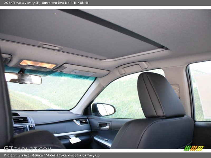 Barcelona Red Metallic / Black 2012 Toyota Camry SE