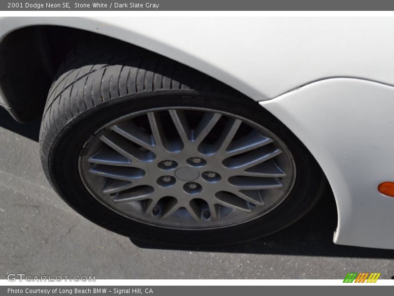 Stone White / Dark Slate Gray 2001 Dodge Neon SE