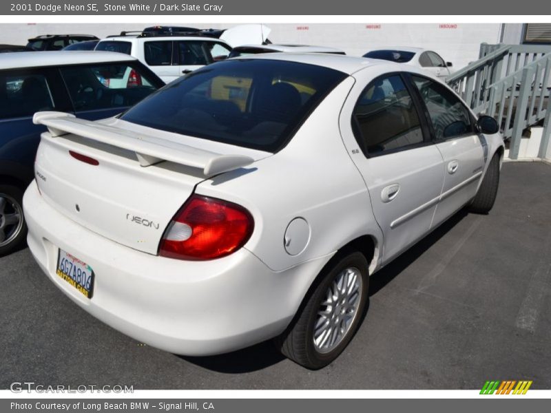 Stone White / Dark Slate Gray 2001 Dodge Neon SE