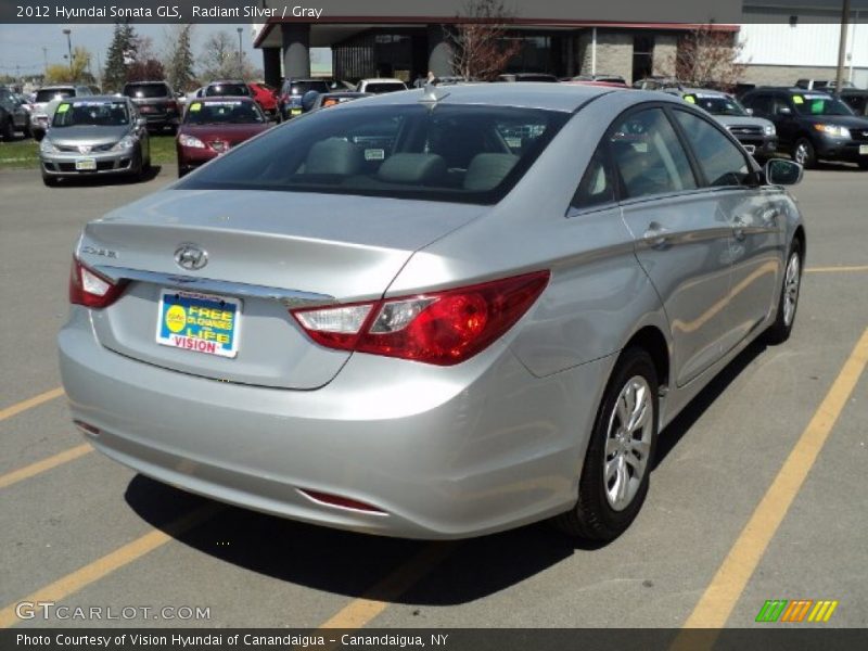 Radiant Silver / Gray 2012 Hyundai Sonata GLS