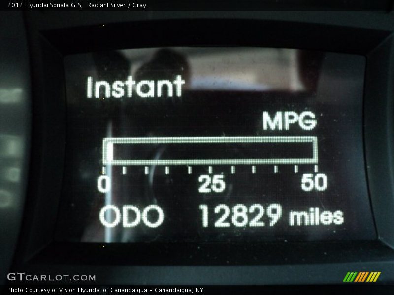Radiant Silver / Gray 2012 Hyundai Sonata GLS