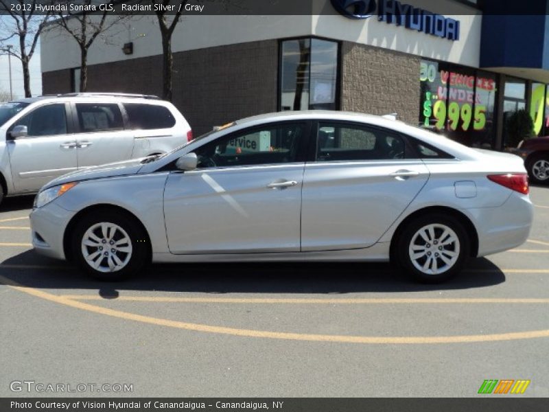 Radiant Silver / Gray 2012 Hyundai Sonata GLS