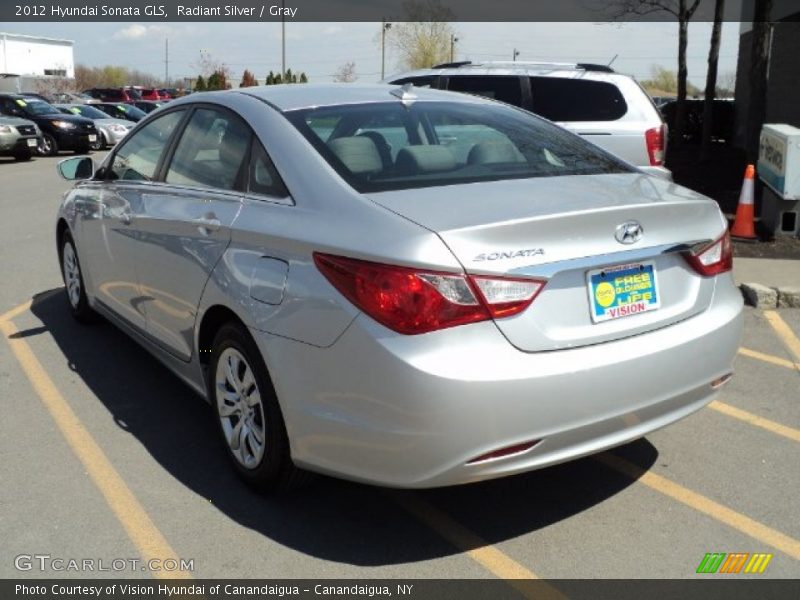Radiant Silver / Gray 2012 Hyundai Sonata GLS