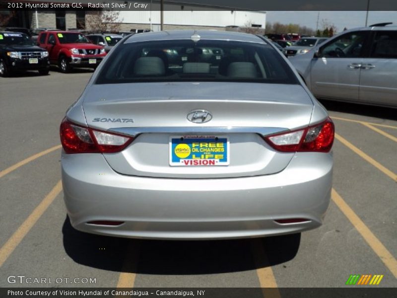 Radiant Silver / Gray 2012 Hyundai Sonata GLS