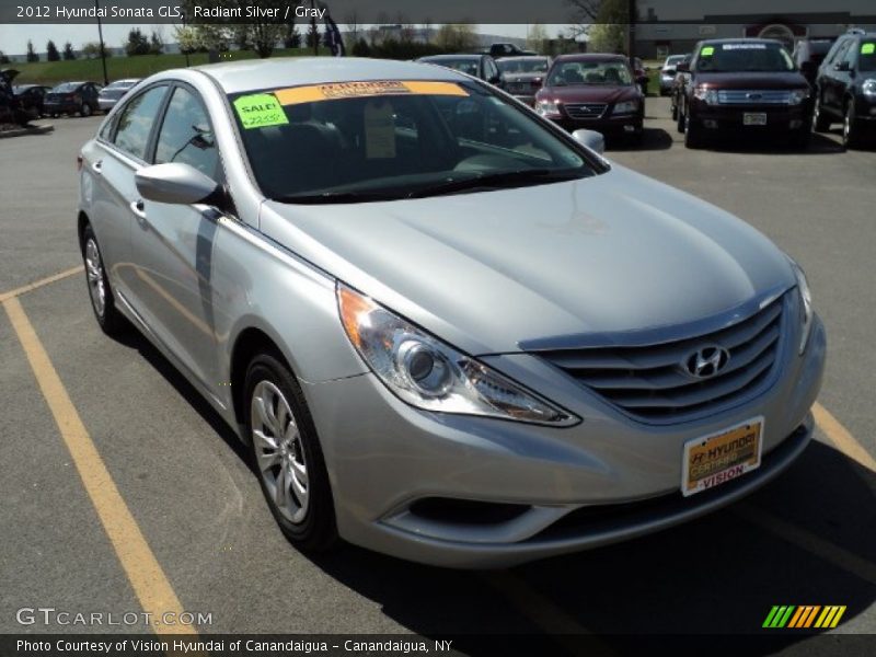 Radiant Silver / Gray 2012 Hyundai Sonata GLS