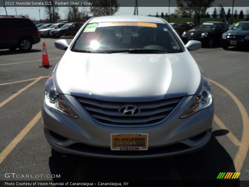 Radiant Silver / Gray 2012 Hyundai Sonata GLS