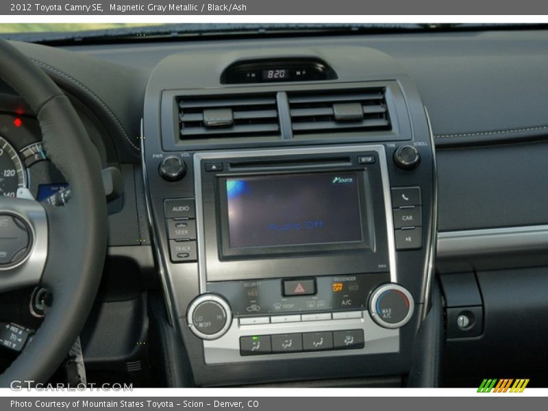 Magnetic Gray Metallic / Black/Ash 2012 Toyota Camry SE