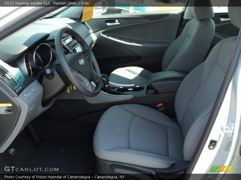 Radiant Silver / Gray 2012 Hyundai Sonata GLS