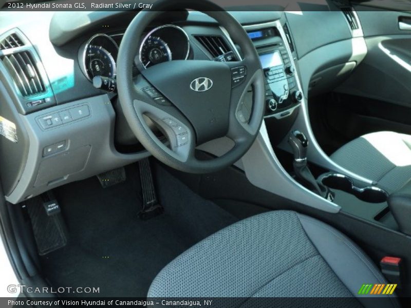 Radiant Silver / Gray 2012 Hyundai Sonata GLS