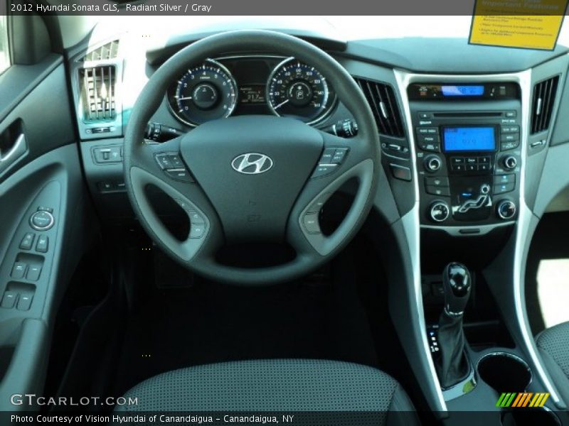 Radiant Silver / Gray 2012 Hyundai Sonata GLS