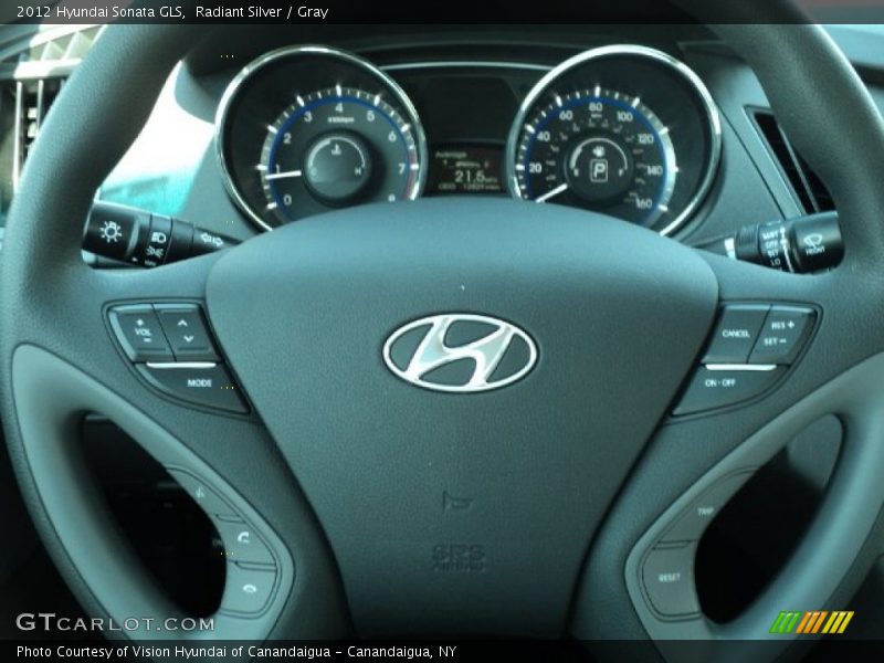 Radiant Silver / Gray 2012 Hyundai Sonata GLS