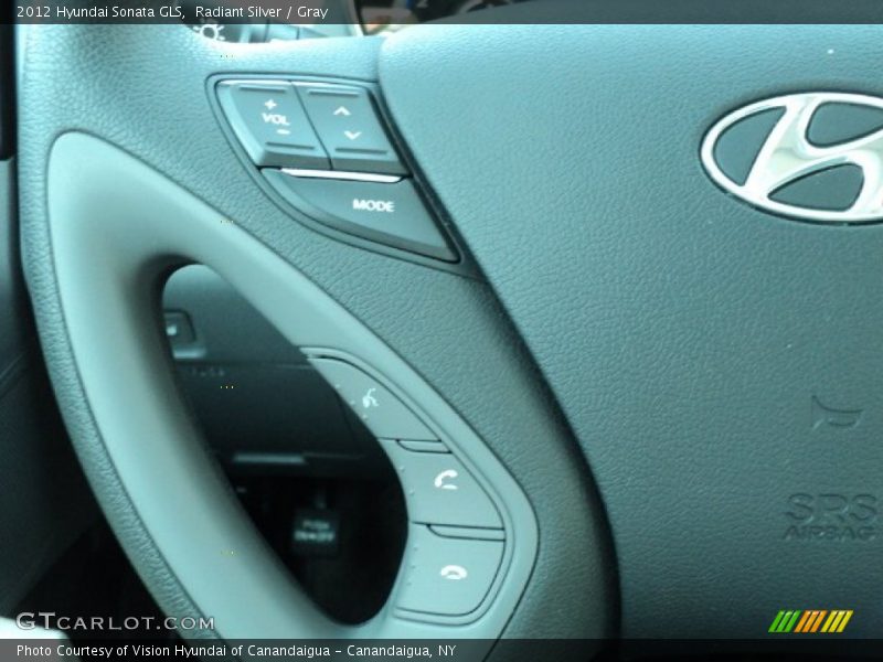 Radiant Silver / Gray 2012 Hyundai Sonata GLS