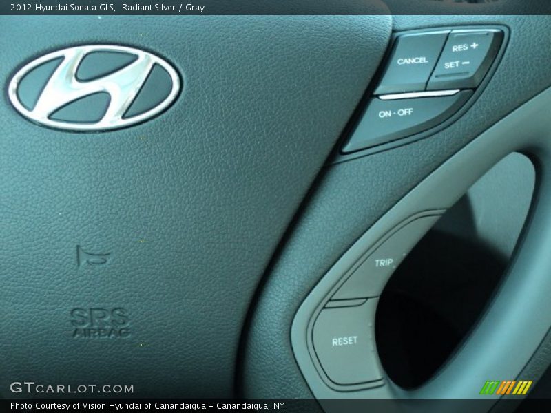 Radiant Silver / Gray 2012 Hyundai Sonata GLS