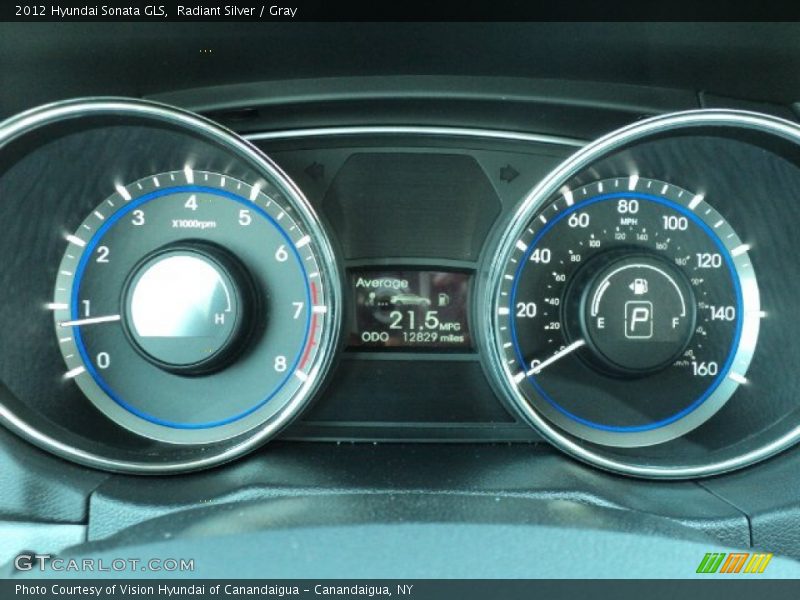 Radiant Silver / Gray 2012 Hyundai Sonata GLS