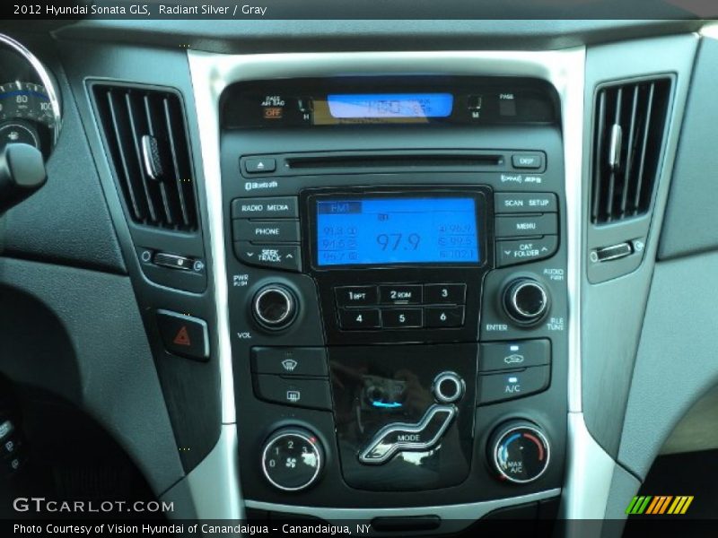 Radiant Silver / Gray 2012 Hyundai Sonata GLS