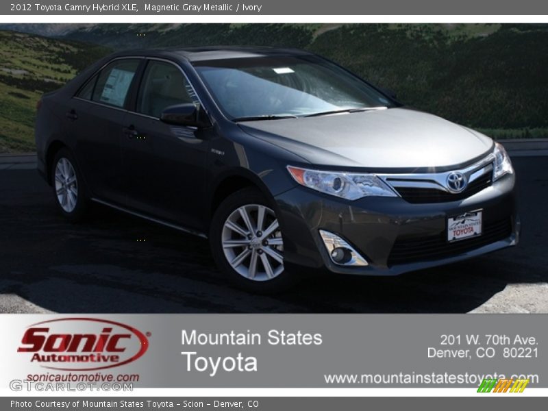 Magnetic Gray Metallic / Ivory 2012 Toyota Camry Hybrid XLE