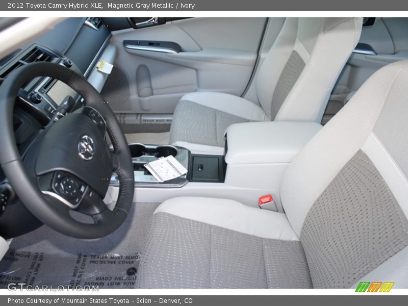 Magnetic Gray Metallic / Ivory 2012 Toyota Camry Hybrid XLE