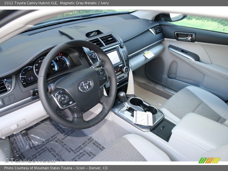 Magnetic Gray Metallic / Ivory 2012 Toyota Camry Hybrid XLE