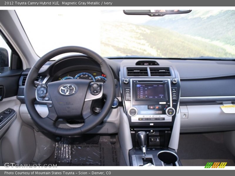 Magnetic Gray Metallic / Ivory 2012 Toyota Camry Hybrid XLE