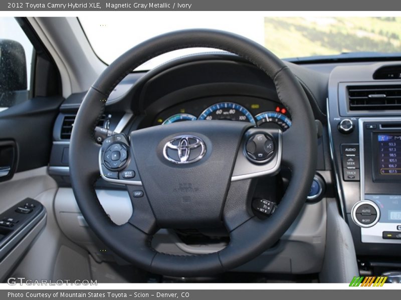 Magnetic Gray Metallic / Ivory 2012 Toyota Camry Hybrid XLE