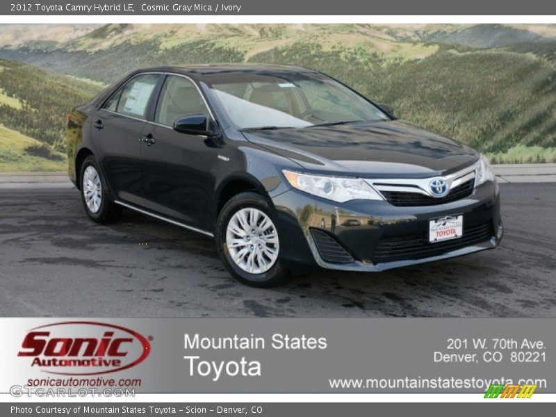 Cosmic Gray Mica / Ivory 2012 Toyota Camry Hybrid LE
