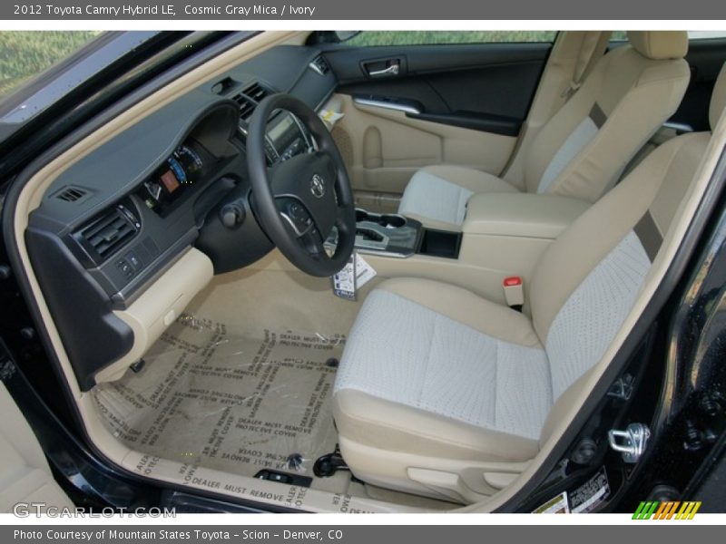 Cosmic Gray Mica / Ivory 2012 Toyota Camry Hybrid LE