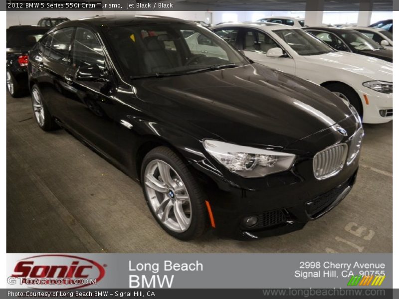 Jet Black / Black 2012 BMW 5 Series 550i Gran Turismo