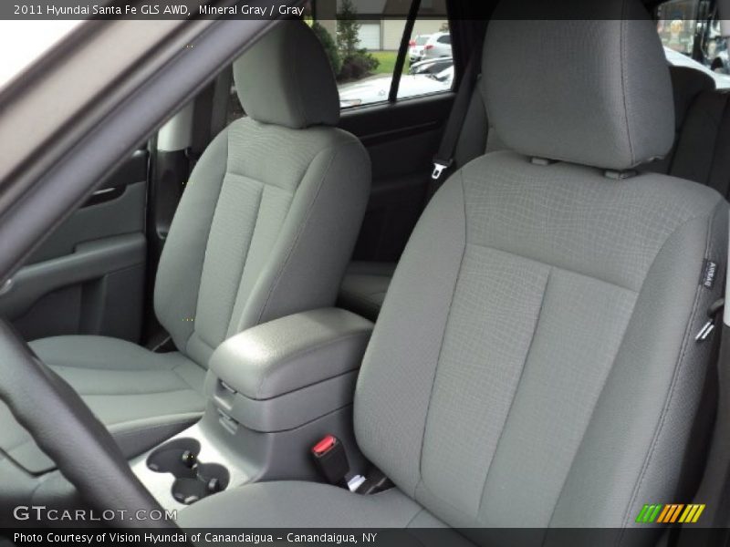 Mineral Gray / Gray 2011 Hyundai Santa Fe GLS AWD