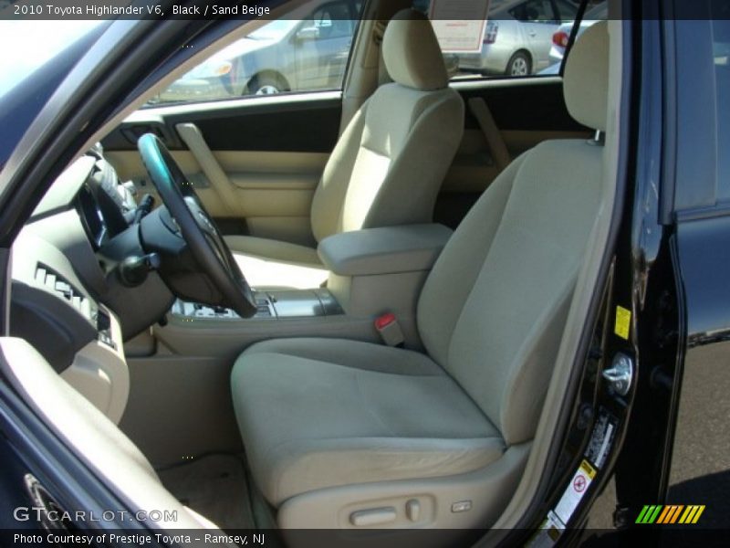 Black / Sand Beige 2010 Toyota Highlander V6